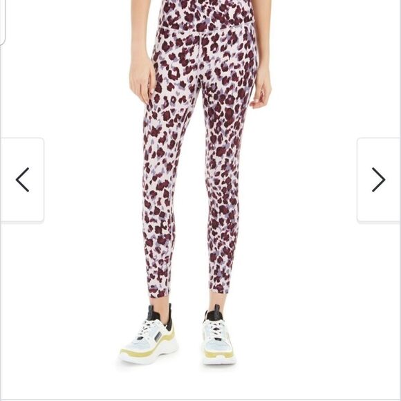 Calvin Klein Leopard Print High-Waist Leggings,  - Picture 1 of 6